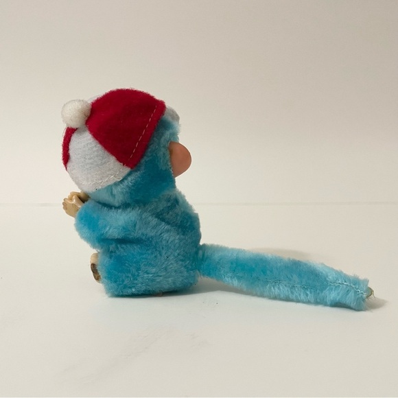 Vintage Monchichi Finger Hugger Monkey Mini Toy Canada Hat - Picture 8 of 16